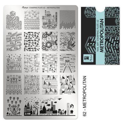Stamping Platte Nr. 62 - Metropolitan