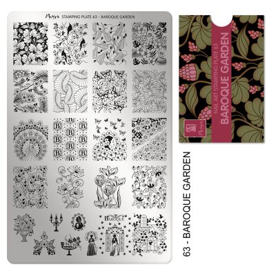 Stamping Platte Nr. 63 - Baroque Garden